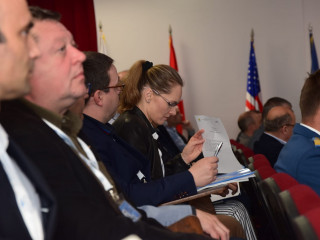 Vizita delegaților la Centrul de Excelență NATO în domeniul HUMINT din Oradea Foto:Sergiu Iosub