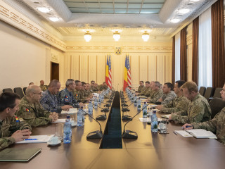 Întrevederea șefului Statului Major al Apărării cu locțiitorul comandantului Comandamentului Forțelor pentru Operații Speciale al SUA Foto:Turoi Laurentiu