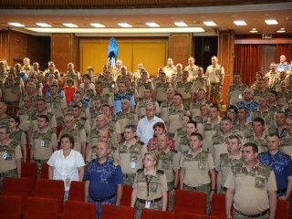 Ceremonia de înaintare în grad a unor cadre militare din Statul Major al Apărării, Comandamentul Forțelor Întrunite și Centrul Național Militar de Comandă (Nucleu) <br/> Foto: 