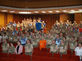 Ceremonia de înaintare în grad a unor cadre militare din Statul Major al Apărării, Comandamentul Forțelor Întrunite și Centrul Național Militar de Comandă (Nucleu) <br/> Foto: 