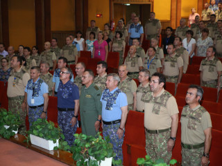 Ceremonia de înaintare în grad a unor cadre militare din Statul Major al Apărării, Comandamentul Forțelor Întrunite și Centrul Național Militar de Comandă (Nucleu) <br/> Foto: 