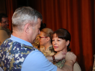 Ceremonia de înaintare în grad a unor cadre militare din Statul Major al Apărării, Comandamentul Forțelor Întrunite și Centrul Național Militar de Comandă (Nucleu) <br/> Foto: 