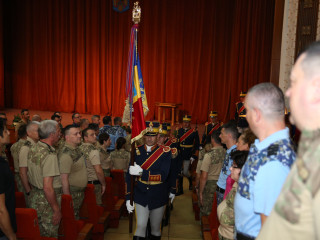 Ceremonia de înaintare în grad a unor cadre militare din Statul Major al Apărării, Comandamentul Forțelor Întrunite și Centrul Național Militar de Comandă (Nucleu) <br/> Foto: 