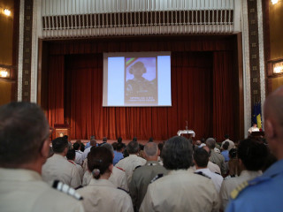 Ceremonie de comemorare a sublocotenentului p.m. Ciprian ștefan Polschi Foto:Valentin Ciobârcă