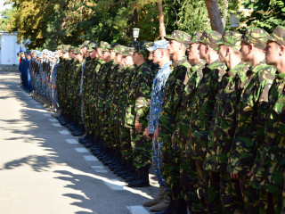 Ceremonia de deschidere a anului de învățământ 2019-2020 la școala Militară de Maiștri Militari și Subofițeri a Forțelor Aeriene „Traian Vuia”. Foto: