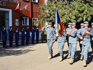Ceremonia de deschidere a anului de învățământ 2019-2020 la școala Militară de Maiștri Militari și Subofițeri a Forțelor Aeriene „Traian Vuia”. Foto: