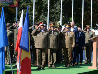 Participarea locțiitorului șefului Statului Major al Apărării la ceremonia militară prilejuită de aniversarea a 25 de ani de la înființarea Batalionului 26 Infanterie “Neagoe Basarab” Foto: