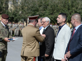 Participarea locțiitorului șefului Statului Major al Apărării la ceremonia militară prilejuită de aniversarea a 25 de ani de la înființarea Batalionului 26 Infanterie “Neagoe Basarab” Foto: