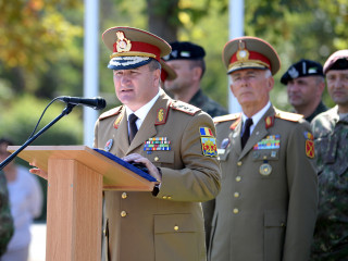 Participarea locțiitorului șefului Statului Major al Apărării la ceremonia militară prilejuită de aniversarea a 25 de ani de la înființarea Batalionului 26 Infanterie “Neagoe Basarab” Foto: