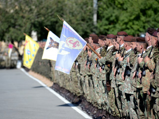 Participarea locțiitorului șefului Statului Major al Apărării la ceremonia militară prilejuită de aniversarea a 25 de ani de la înființarea Batalionului 26 Infanterie “Neagoe Basarab” Foto: