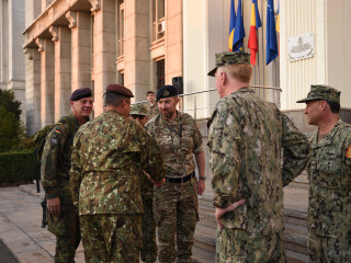 Delegația JFC Napoli la Statul Major al Apărării Foto: