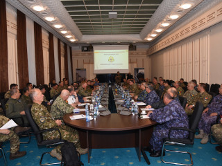 Delegația JFC Napoli la Statul Major al Apărării Foto: