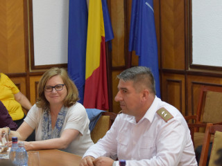 Aspecte din timpul întrevederii Foto: