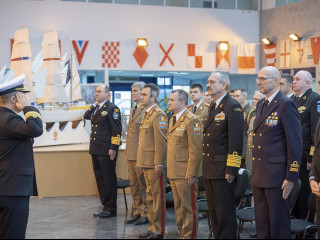 șeful Statului Major al Apărării la ceremonialul organizat cu ocazia preluării comenzii SNMCMG2 Foto: