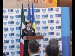 șeful Statului Major al Apărării la ceremonialul organizat cu ocazia preluării comenzii SNMCMG2 Foto: