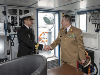 șeful Statului Major al Apărării la ceremonialul organizat cu ocazia preluării comenzii SNMCMG2 Foto: