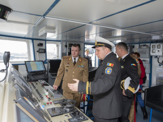 șeful Statului Major al Apărării la ceremonialul organizat cu ocazia preluării comenzii SNMCMG2 Foto: