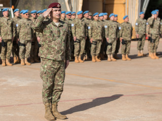 Vizită de lucru a comandantului CFI în Baza Camp Castor din Mali Foto:Bogdan Aaron Pantilimon