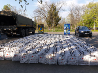 O nouă acțiune de distribuire de alimente pentru veteranii de război și văduvele acestora Foto: