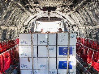 Misiune de transport aerian în Spania Foto:Laurențiu Turoi