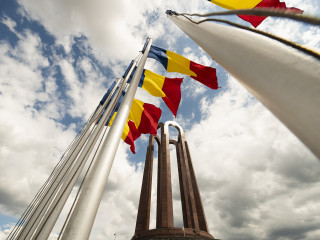 ceremonia de depunere de coroane de flori de la Mormântul Ostașului Necunoscut, cu ocazia Zilei Eroilor <br/> Foto: Laurențiu Turoi