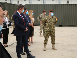 Vizita de lucru la Comandamentul multinațional de divizie de Sud-Est a comisiilor parlamentare pentru apărare, ordine publică și siguranță națională Foto:Vali Ciobârcă