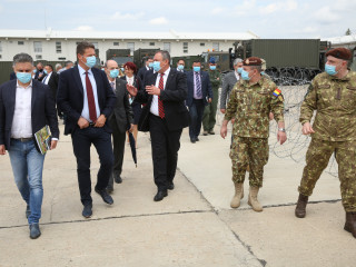 Vizita de lucru la Comandamentul multinațional de divizie de Sud-Est a comisiilor parlamentare pentru apărare, ordine publică și siguranță națională Foto:Vali Ciobârcă