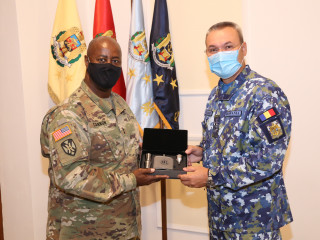 Locțiitorul șefului Gărzii Naționale Alabama, în vizită la locțiitorul șefului Statului Major al Apărării Foto: