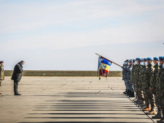 Ceremonia de încheiere a misiunii Forțelor Aeriene Române in Mali Foto:Bogdan Pantilimon
