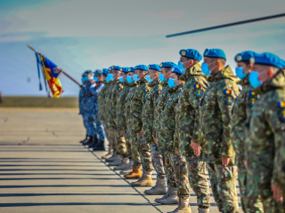 Ceremonia de încheiere a misiunii Forțelor Aeriene Române in Mali Foto:Bogdan Pantilimon