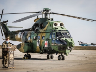 Ceremonia de încheiere a misiunii Forțelor Aeriene Române in Mali Foto:Bogdan Pantilimon
