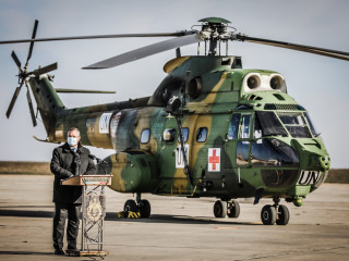 Ceremonia de încheiere a misiunii Forțelor Aeriene Române in Mali Foto:Bogdan Pantilimon