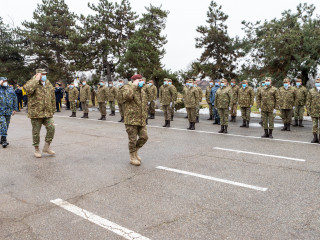 Ceremonia de predare-primire a comenzii Comandamentului comunicațiilor și informaticii Foto: