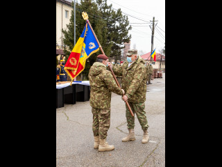 Ceremonia de predare-primire a comenzii Comandamentului comunicațiilor și informaticii Foto: