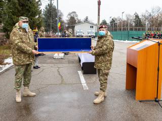 Ceremonia de predare-primire a comenzii Comandamentului comunicațiilor și informaticii Foto: