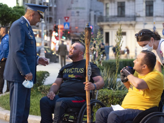 Ziua Eroilor – retragere cu torte și proiecție video mapping 3D Foto:Laurențiu Turoi