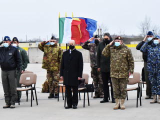 Certificarea detașamentului italian aflat în misiune în România Foto:Alexandru Badea