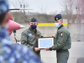 Certificarea detașamentului italian aflat în misiune în România Foto:Alexandru Badea