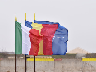 Certificarea detașamentului italian aflat în misiune în România Foto:Alexandru Badea