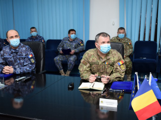 1435Participarea șefului Statului Major al Apărării la ședințele de bilanț ale Forțelor Navale și Forțelor Aeriene, pentru anul 2020 Foto: