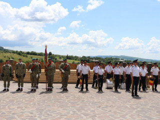 Comemorarea călugăriței-sublocotenent Mina Hociotă <br/> Foto: Batalionul 30 Vânători de Munte 