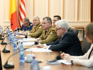 Întâlnirea conducerii MApN cu o delegație a Congresului SUA Foto:Laurențiu Turoi