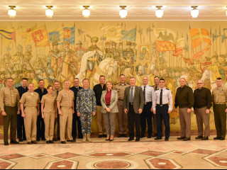 Întrevederi cu un grup de cursanți ai Universității Naționale de Apărare a SUA Foto:Alexandru Badea