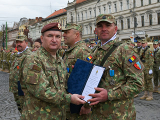 Ceremonie dedicată împlinirii a 25 de ani de la înființarea Batalionului Mixt de Menținere a Păcii Foto:Alexandru Badea