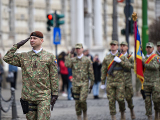 Ceremonie dedicată împlinirii a 25 de ani de la înființarea Batalionului Mixt de Menținere a Păcii Foto:Alexandru Badea