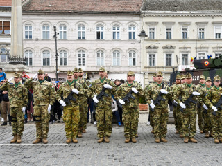 Ceremonie dedicată împlinirii a 25 de ani de la înființarea Batalionului Mixt de Menținere a Păcii Foto:Alexandru Badea