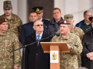 Ceremonie dedicată împlinirii a 25 de ani de la înființarea Batalionului Mixt de Menținere a Păcii Foto:Alexandru Badea