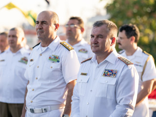 Corveta cu pavilion turcesc „Kinaliada”, în portul Constanța Foto:Laurențiu Turoi