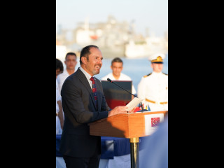 Corveta cu pavilion turcesc „Kinaliada”, în portul Constanța Foto:Laurențiu Turoi