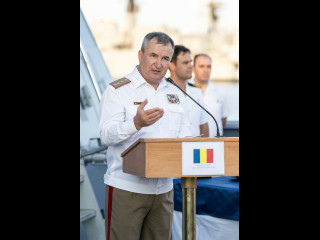 Corveta cu pavilion turcesc „Kinaliada”, în portul Constanța Foto:Laurențiu Turoi